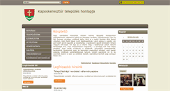 Desktop Screenshot of kaposkeresztur.hu