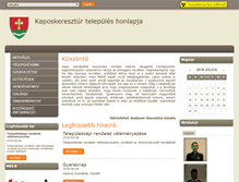 Tablet Screenshot of kaposkeresztur.hu